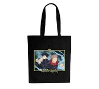 ABYSTYLE - JUJUJUTSU KAISEN Tote Bag Itadori & Megumi - Producto oficial - Bolsa de algodón reutilizable - Tamaño 38 x 42 cm