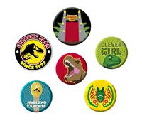 ABYstyle JURASSIC PARK - Pack de insignias iconos, Metal