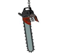 ABYSTYLE Chainsaw Man - Llavero para hombre, Gris Rojo Negro Blanco, Dimensions : H. 6 cm x L. 2.5 cm