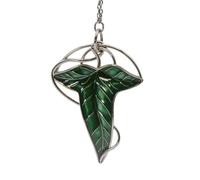 ABYstyle Lord of the Rings Lorien Leaf - Llavero de metal 3D de 6 x 4,8 cm, color verde y plateado, accesorios de regalo