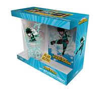 ABYSTYLE MY HERO ACADEMIA - Caja de regalo de cristal XXL + Pin's + Cuaderno de héroes