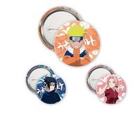 ABYstyle NARUTO - Pack de insignias Naruto, Sasuke, Sakura