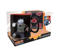 ABYSTYLE - NARUTO SHIPPUDEN - Caja de regalo con taza termoreactiva 460 ml + Coaster Akatsuki