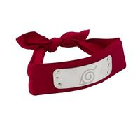 ABYSTYLE Naruto Shippuden - Diadema roja oficial de Konoha para adultos, tamaño 88.9 x 4.8 cm, anime, cosplay, Naruto, Merch Naruto, regalo