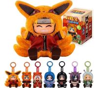 ABYSTYLE Naruto Shippuden Miniso Cute Beasts Eaki Blind Box - 6 piezas de peluche coleccionable oficial de anime misterioso, juguete suave y tierno para fanáticos y coleccionistas