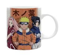 ABYSTYLE - NARUTO Taza 320 ml Konoha vs Suna - Producto oficial - Taza cerámica impresión sublimación alta calidad duradera