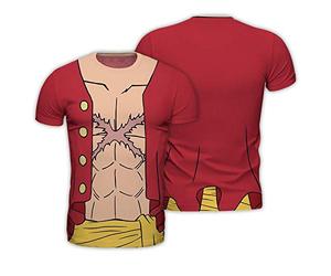ABYstyle One Piece Réplica Camiseta Luffy New World, Rojo, Hombre, M
