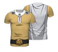 ABYSTYLE - One Punch Man - Replica T-Shirt - Saitama - Ocre - Hombre (L)