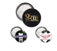 ABYstyle - Pack de 3 insignias DC COMICS The Joker - Producto oficial - Diámetros 5 cm y 3,2 cm - Tacto mate