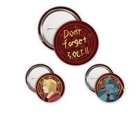 ABYstyle - Pack de 3 insignias FULLMETAL ALCHEMIST Les Frères Elric - Producto oficial - Diámetros 5 cm & 3,2 cm - Accesorios Manga