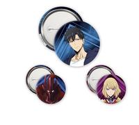 ABYstyle - Pack de 3 insignias SOLO LEVELING Igris, Jinwoo & Cha Hae In - Producto oficial - Diámetros 5 cm & 3,2 cm - Accesorios Manga