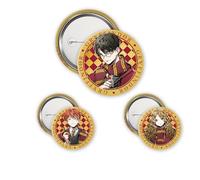 ABYSTYLE - Pack de insignias Harry Potter Harry, Hermione & Ron - Producto oficial - Lote de 3 insignias - Diámetro 1 x 5 cm y 2 x 3,2 cm