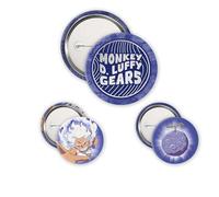 ABYSTYLE - Pack de insignias Luffy Gear 5th - Producto oficial - Set de insignias de metal de alta calidad colección Fan Manga