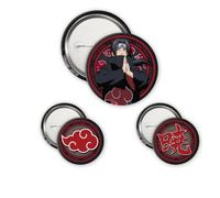 ABYSTYLE - Pack de insignias NARUTO SHIPPUDEN Itachi & Akatsuki - Producto oficial