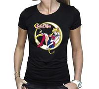 ABYSTYLE - Sailor Moon - Camiseta - Sailor Moon - Mujer - Negro (M)