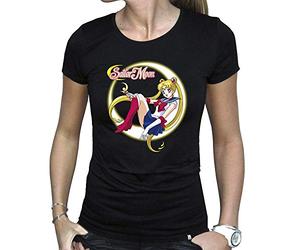ABYSTYLE - Sailor Moon - Camiseta - Sailor Moon - Mujer - Negro (S)