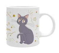 ABYSTYLE - SAILOR MOON - Taza Luna & Artemis Gatos - Producto oficial - Capacidad 320 ml - Cerámica de alta calidad
