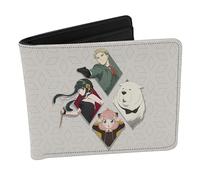 ABYSTYLE Spy x Family Forger Family - Cartera plegable multiusos de 3.75 x 4.3 pulgadas, para dinero, tarjetas de crédito, cartera de anime, accesorios de regalo