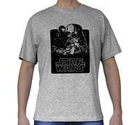 ABYstyle - Star Wars - Camiseta - Vintage - Hombre - Gris (L)
