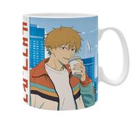 ABYSTYLE - Taza Chanisaw MAN Denji & Pochita - Producto oficial - Gran contenedor 460 ml - Cerámica de alta calidad - Diseño Manga