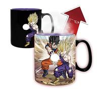 ABYSTYLE Taza de cerámica con efecto térmico de Dragon Ball DBZ/Gohan Cell, color negro, con impresión en caja de regalo.