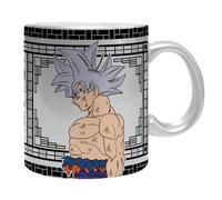 ABYSTYLE - Taza Dragon Ball Super Efecto Plateado Goku - Producto Oficial - 320 ml - Cerámica