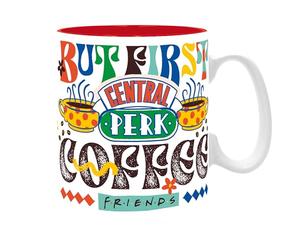 ABYSTYLE - Taza FRIENDS Central Perk Vibes - Producto oficial - Gran contenedor 460 ml - Cerámica de alta calidad - Diseño serie TV
