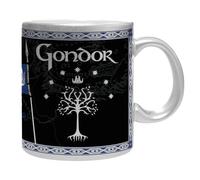 ABYSTYLE - Taza LORD OF THE RINGS efecto plateado Gondor - Producto oficial - 320 ml - Cerámica