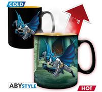 Abystyle - taza termo-reactiva dc comics batman & joker - producto ofi