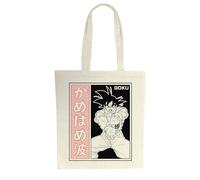 ABYSTYLE - Tote Bag DRAGON BALL SUPER Goku Kamehameha - Producto oficial - Tamaño 37 x 42 cm - Algodón resistente - Asas largas