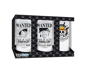 ABYstyle Una Pieza - Luffy Zoro & Skull - Set de 3 Verres