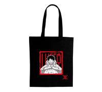 ABYSTYLE - Una pieza para tote Bag Luffy, negro y rojo, Dimensions : 38 x 42 cm