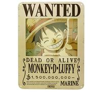 ABYstyle Una Sola Pieza - Luffy Wanted - Placa métal '28x38cm'