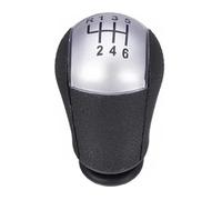 abywrpagg Compatible Con Ford Para Mondeo MK3 Para Fiesta MK6 Para C-MAX 2000-2008 Transmisión Manual De 5/6 Velocidades Pomo De Cambio De Marchas Con Funda Protectora(6 Speed Silver knob)