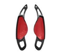 abywrpagg Compatible Con Land Para Rover Para Range Rover 1 Par De Pegatinas De Fibra De Carbono Para Extensión De Palanca De Cambios Del Volante Accesorios Interiores(Forged)