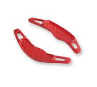 abywrpagg Compatible Con Mini Para John Para Cooper Works F55 F56 F57 F54 Para F60 Extensión De La Palanca De Cambios Del Volante Accesorios Interiores(Carbon Pattern Red)