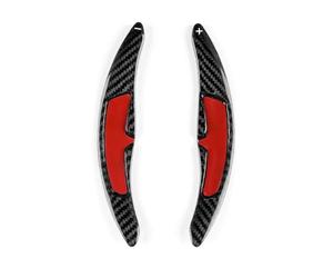 abywrpagg Compatible Con Porsche 918 Para Spyder 2015 2016 2017 2018 2019 2020 Pegatina De Fibra De Carbono Para Extensión De Palanca De Cambios De Volante(Black Carbon)