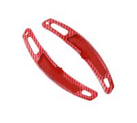 abywrpagg Compatible Con Porsche Para Carrera 991 2016 2017 2018 2019 Accesorios Para Automóvil Adhesivos Para Extensión De Palancas De Cambio En El Volante(Carbon Fiber Red)
