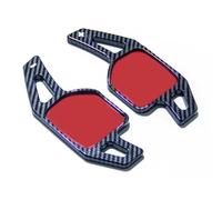 abywrpagg Compatible Con Seat Para Ibiza 6P 2017 2018 2019 2020 2021 2022 2023 1 Par De Extensores De Palanca De Cambios Para Volante De Coche Accesorios Interiores(Forged carbon)