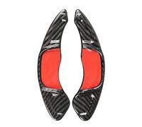 abywrpagg Compatible Con VW Para Golf 7 MK7 R 2015 2016 2017 1 Par De Pegatinas De Extensión De Paleta De Cambio De Volante De Coche De Fibra De Carbono Real