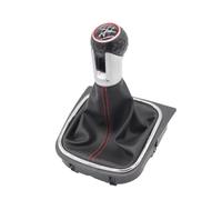 abywrpagg Compatible Con VW Para Golf Para Jetta MK6 2010 2011 2012 2013 2014 5 6 Velocidades Pomo De Cambio De Marchas Manual Con Funda Protectora(5 Speed-Type C)