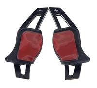 abywrpagg Compatible Con VW Para Touran 1T2 Highline 1 Par De Pegatinas De Extensión Para Palanca De Cambios De Volante De Coche Accesorios De Estilo Interior(Black)