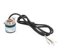 ABZ Encoder Incremental 3 - Phase 6mm Hollow Shaft | 6000RPM Motor Reducer for Industrial Automation/CNC/Robotics | DC5-24V Interference Protected (C38S6G5-1600Z-G24N)