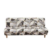 ABZDUNG Funda de sofá Cama sin Brazos, elástica, de 1 Plaza, Clic clac, sin Brazos, Estampada(D,190-210 cm)