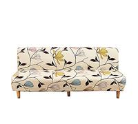 ABZDUNG Funda de sofá Cama sin Brazos, elástica, de 1 Plaza, Clic clac, sin Brazos, Estampada(N,190-210 cm)