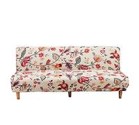 ABZDUNG Funda de sofá Cama sin Brazos, elástica, de 1 Plaza, Clic clac, sin Brazos, Estampada(V,155-185 cm)