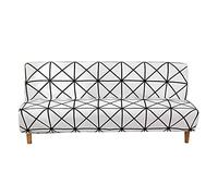 ABZDUNG Funda de sofá Cama sin Brazos, elástica, de 1 Plaza, Clic clac, sin Brazos, Estampada(W3,190-210 cm)