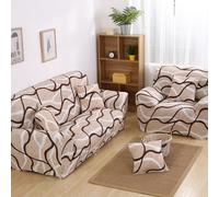 ABZDUNG Funda de sofá elástica de Alta Elasticidad for 1, 2 o 3 plazas, Lavable, con Estampado, Universal, Antideslizante y Protectora for Muebles.(A Different Kind of Life,3-Seater)