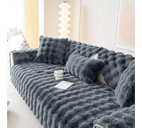 ABZDUNG Funda de sofá esquinera de Felpa de 1, 2, 3 o 4 plazas, Universal, Antideslizante, en Forma de L, Lavable, for Sala de Estar.(B,90x180cm)