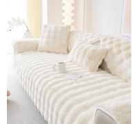 ABZDUNG Funda de sofá esquinera de Felpa de 1, 2, 3 o 4 plazas, Universal, Antideslizante, en Forma de L, Lavable, for Sala de Estar.(P,90x240cm)